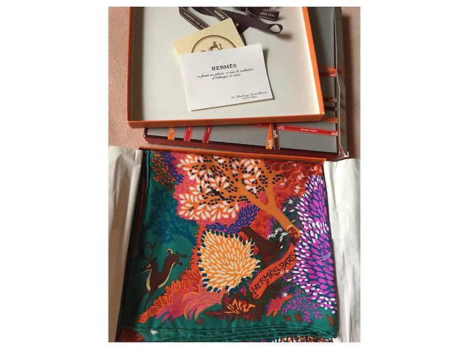 Foulard Hermès In An English Garden di Alice Shirley Multicolore - vista 9