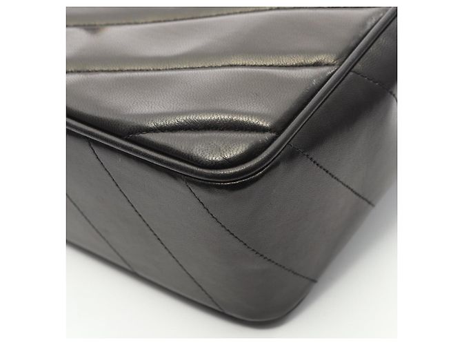 Borsa a Spalla V-Stitch di Chanel Nero - vista 8