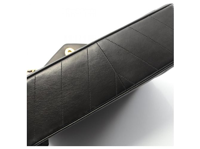 Borsa a Spalla V-Stitch di Chanel Nero - vista 9