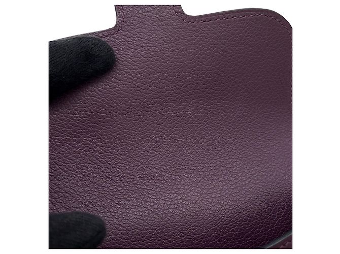 Monedero Constance en Cassis de Hermès Morado oscuro - vista 10