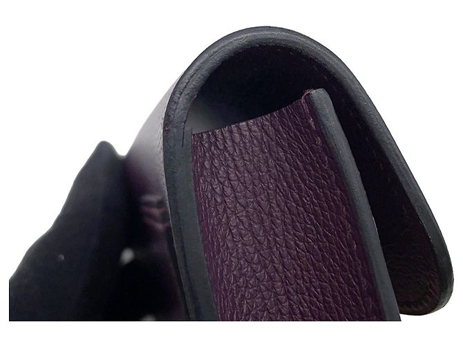 Monedero Constance en Cassis de Hermès Morado oscuro - vista 7