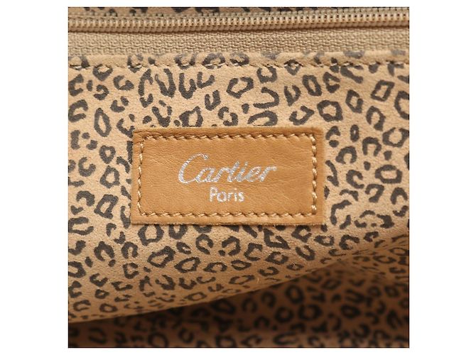 Borsa Panthère di Cartier in pelle beige - vista 4
