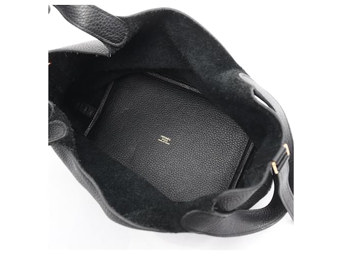 Borsa Hermès Picotin Lock MM Nero - vista 3
