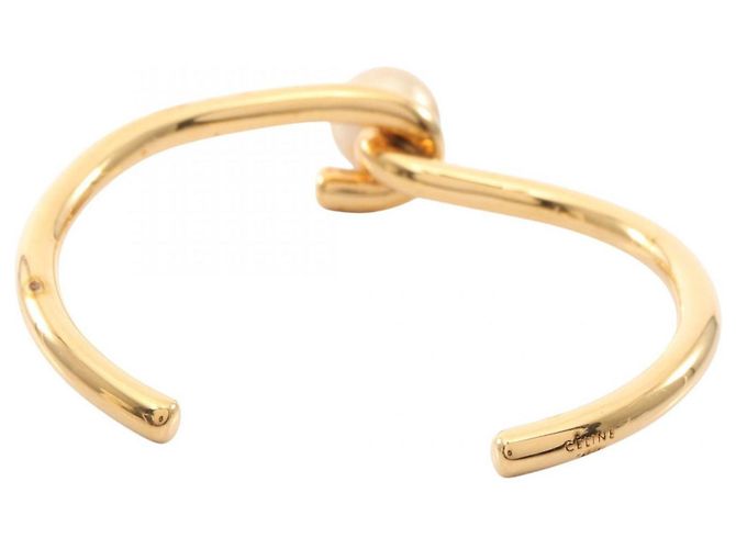 Céline Bracciale in perle annodate placcato oro Celine D'oro - vista 2