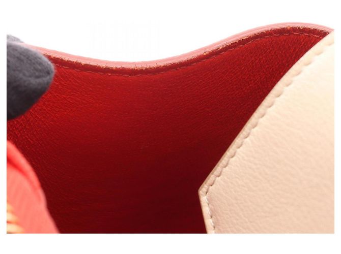 Céline Belt Bag Mini in Pelle Celine Nero Rosso Beige - vista 6