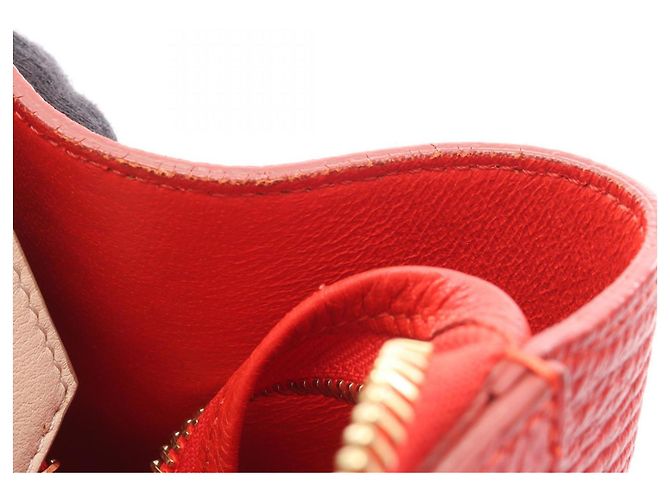 Céline Belt Bag Mini in Pelle Celine Nero Rosso Beige - vista 7