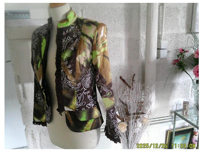 Autre Marque Paul Brial Jacke aus Baumwolle mit Mao-Kragen Größe 36 Mehrfarben - Ansicht 2