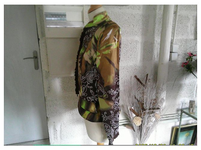 Autre Marque Paul Brial Jacke aus Baumwolle mit Mao-Kragen Größe 36 Mehrfarben - Ansicht 4