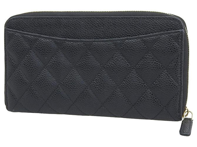 Timeless Cartera larga clásica atemporal Chanel Coco Mark Matelassé Negro - vista 2