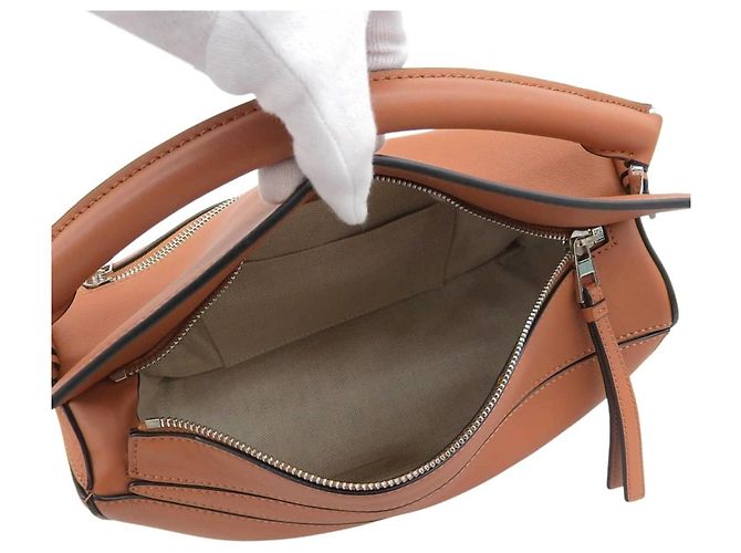 Borsa a mano Loewe Puzzle Medium in pelle Marrone - vista 3