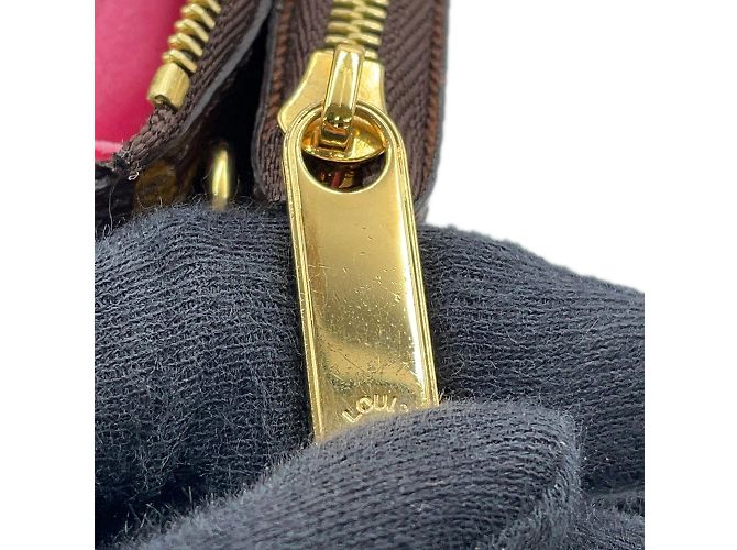 Borsa a Spalla Louis Vuitton Monogram Vivienne Pochette Double Zip Chain Rosa - vista 10