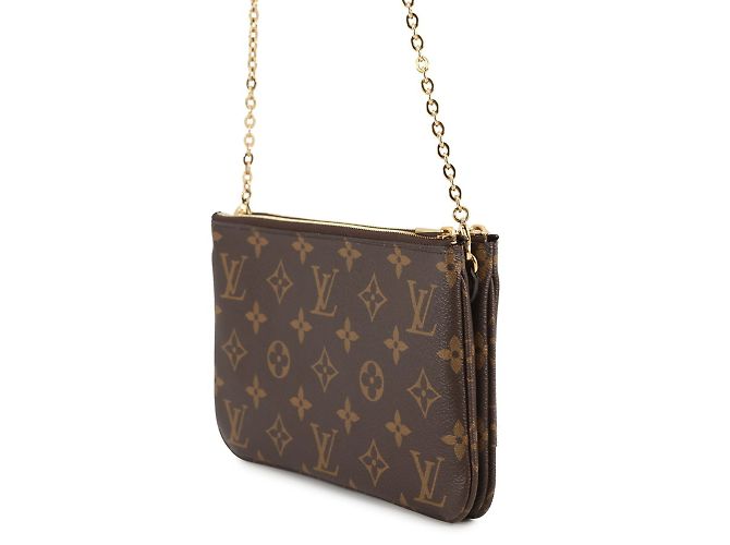 Borsa a Spalla Louis Vuitton Monogram Vivienne Pochette Double Zip Chain Rosa - vista 2
