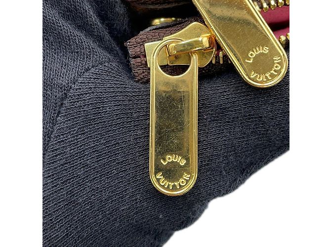 Borsa a Spalla Louis Vuitton Monogram Vivienne Pochette Double Zip Chain Rosa - vista 8