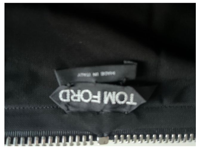 Tom Ford Camicia nera con zip in acciaio Nero - vista 3