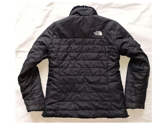 The North Face Wendbare Mossbud Swirl Jacke für Mädchen, schwarz, mit Plüschfutter, Puffer, Größe M - Ansicht 13
