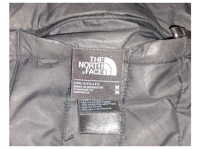 The North Face Wendbare Mossbud Swirl Jacke für Mädchen, schwarz, mit Plüschfutter, Puffer, Größe M - Ansicht 4
