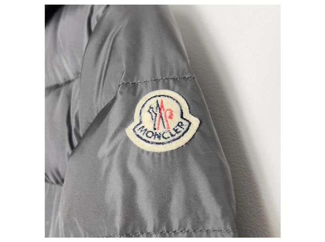 Abrigo Puffer Moncler Flamme Gris - vista 5