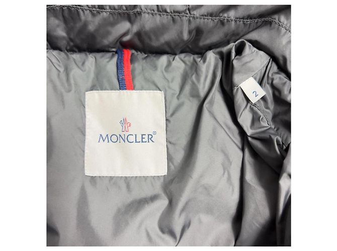 Abrigo Puffer Moncler Flamme Gris - vista 6