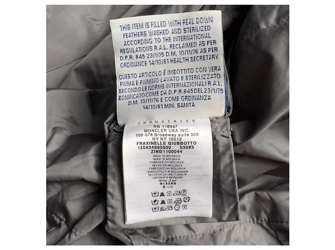 Abrigo Puffer Moncler Fraxinelle Plata - vista 7