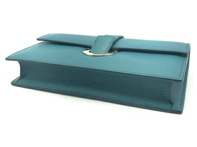 Borsa a Spalla Gancini Salvatore Ferragamo Blu Turchese - vista 3
