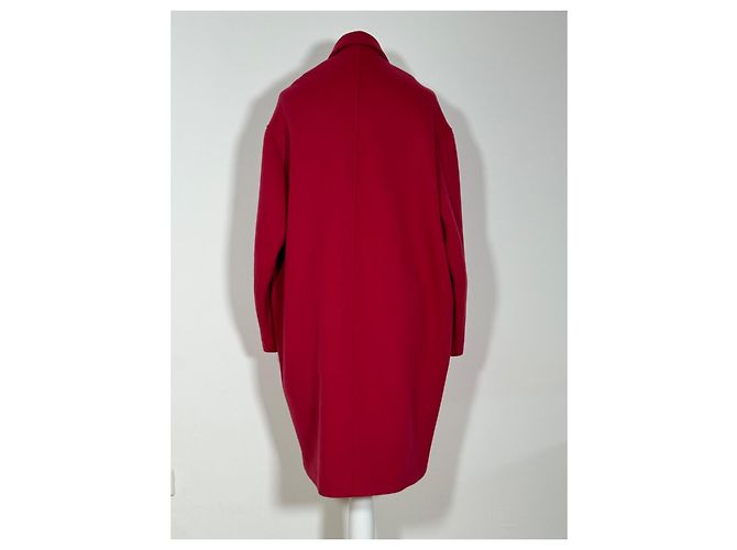 Abrigo Isabel Marant Oversize de Cachemira y Lana Fucsia - vista 2