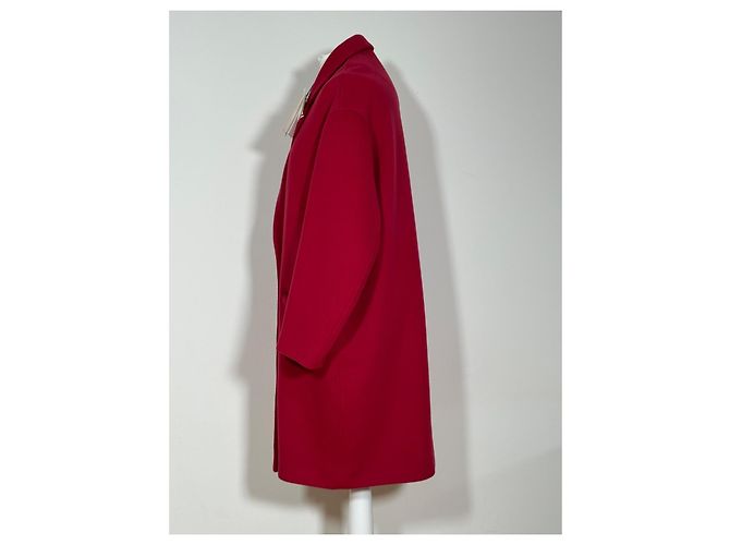 Abrigo Isabel Marant Oversize de Cachemira y Lana Fucsia - vista 8