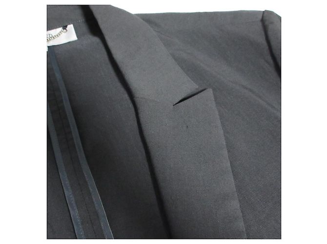 Autre Marque Chaqueta entallada de mezcla de lino UNTITLED essential clue Negro - vista 9