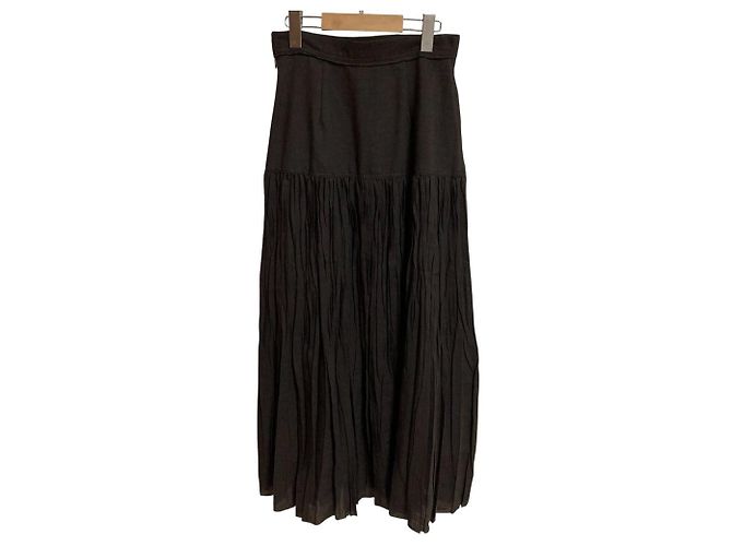 Autre Marque Falda plisada Plage Butcher Castaño - vista 2