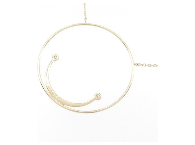 Autre Marque Collana Enasoluna K10 Gold Diamond D'oro - vista 4