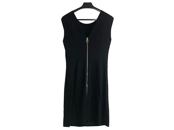 Versace Seidenmischung Kleid Schwarz - Ansicht 2