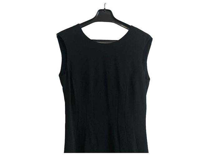 Versace Seidenmischung Kleid Schwarz - Ansicht 3