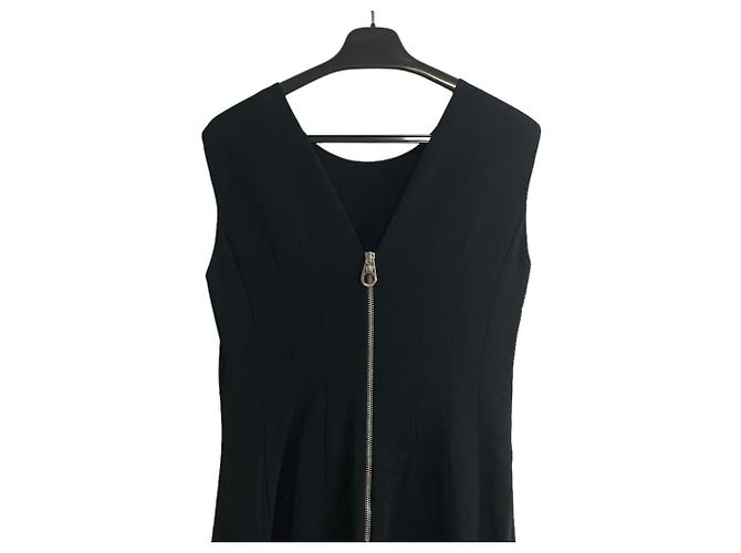 Versace Seidenmischung Kleid Schwarz - Ansicht 4
