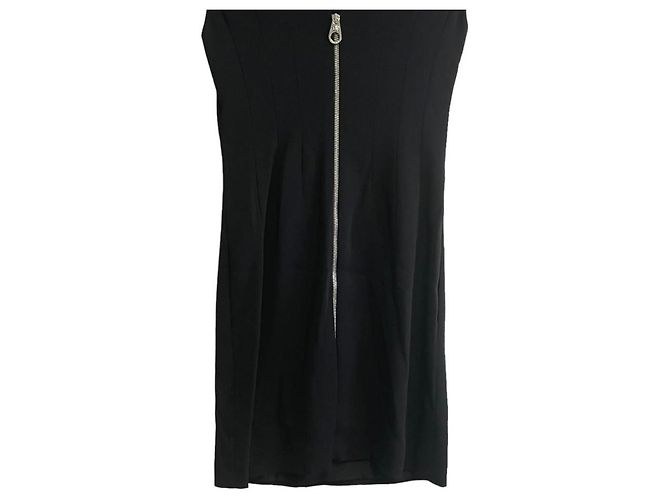 Versace Seidenmischung Kleid Schwarz - Ansicht 5