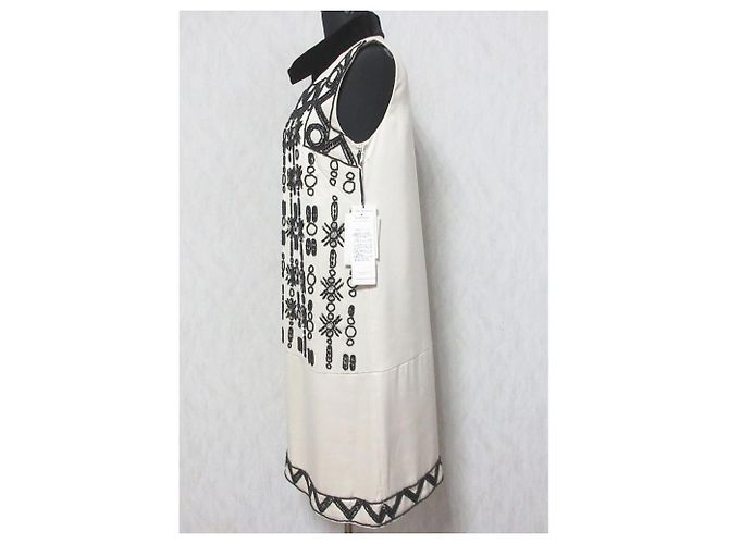 Autre Marque Bijou Mini Kleid GRACE CONTINENTAL Beige - Ansicht 4