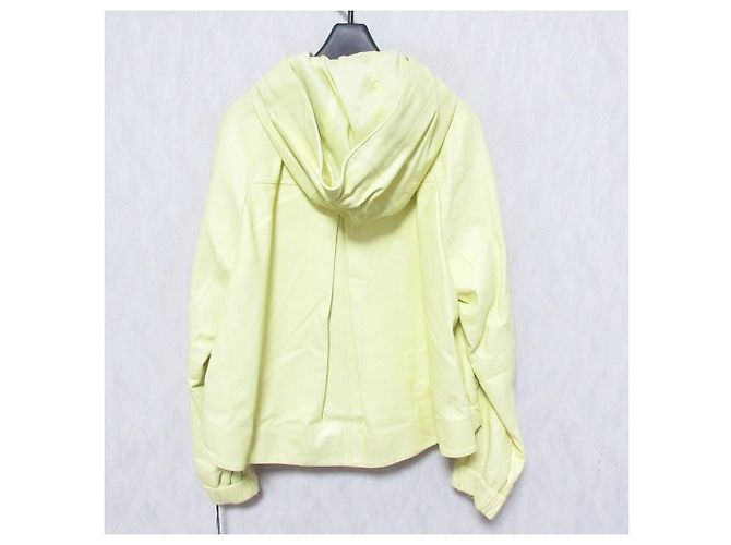 Autre Marque GRACE Class Lamb Leather Short Jacket Yellow - view 2
