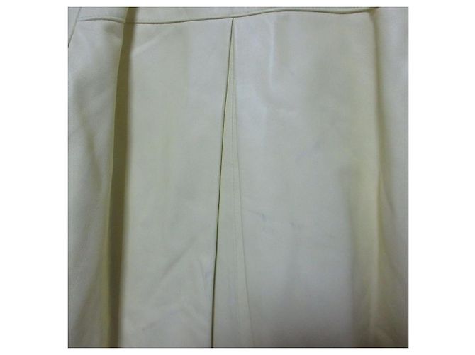 Autre Marque GRACE Class Lamb Leather Short Jacket Yellow - view 8