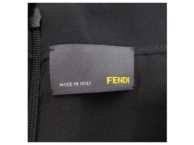 Fendi 100% Seidenkleid Schwarz - Ansicht 6