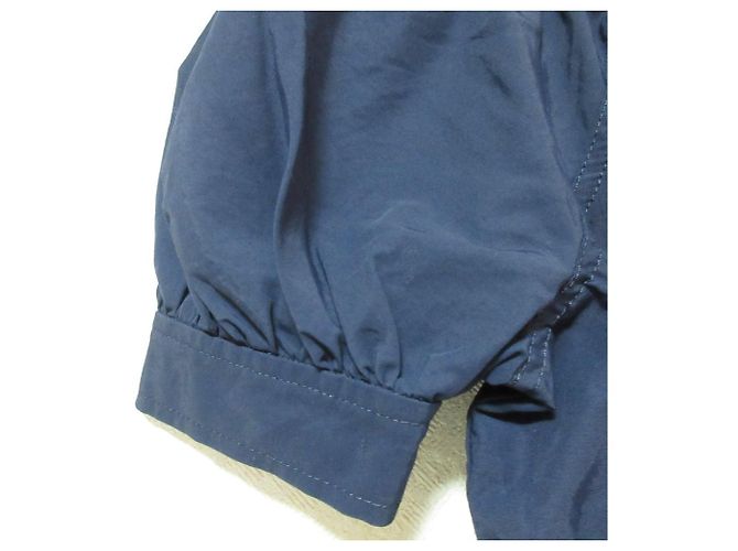Autre Marque ENFOLD Kurzarmbluse mit Puffärmeln Blau Marineblau - Ansicht 4