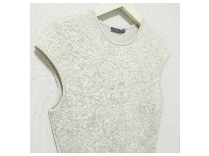Alexander McQueen Blumen-Jacquard-Strickkleid Braun Grau - Ansicht 3
