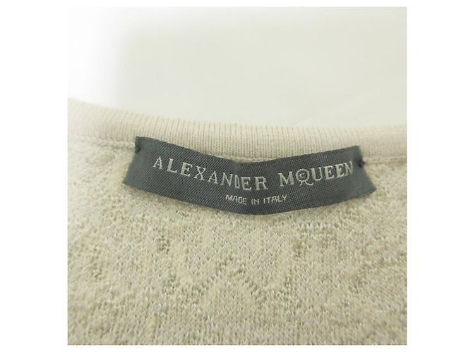 Alexander McQueen Blumen-Jacquard-Strickkleid Braun Grau - Ansicht 5