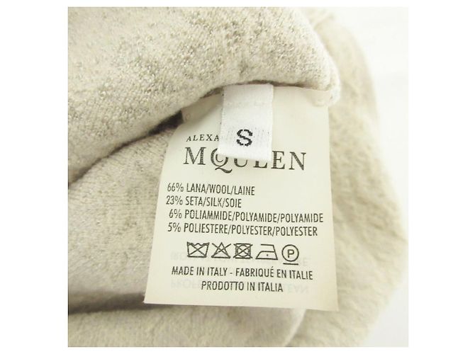 Alexander McQueen Blumen-Jacquard-Strickkleid Braun Grau - Ansicht 6