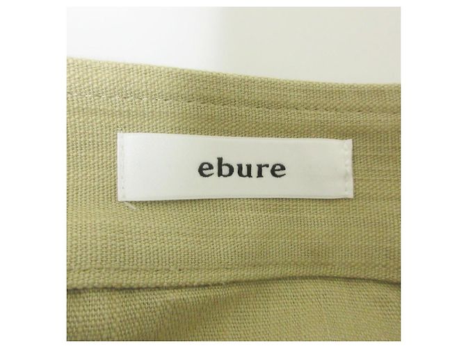 Autre Marque Falda larga de lino y algodón slub ebure Beige - vista 5