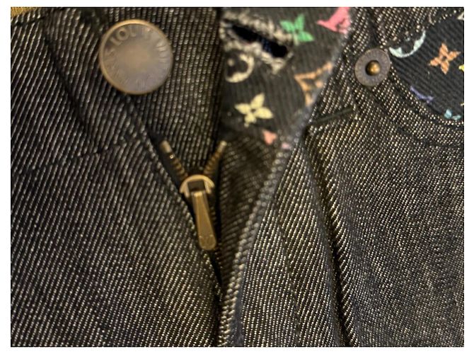 Louis Vuitton Takashi Murakami Monogramm Denim Shorts Schwarz 6 Jahre - Ansicht 13