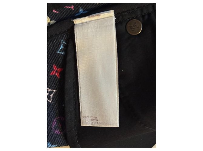 Louis Vuitton Takashi Murakami Monogramm Denim Shorts Schwarz 6 Jahre - Ansicht 14