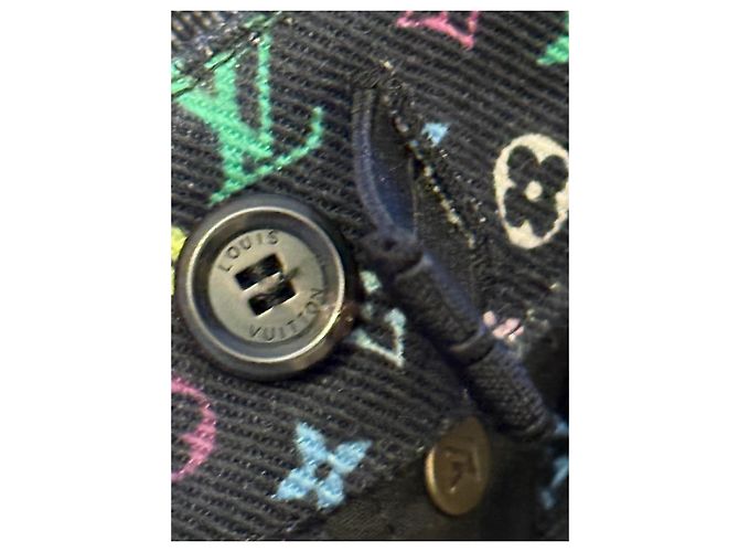 Louis Vuitton Takashi Murakami Monogramm Denim Shorts Schwarz 6 Jahre - Ansicht 17