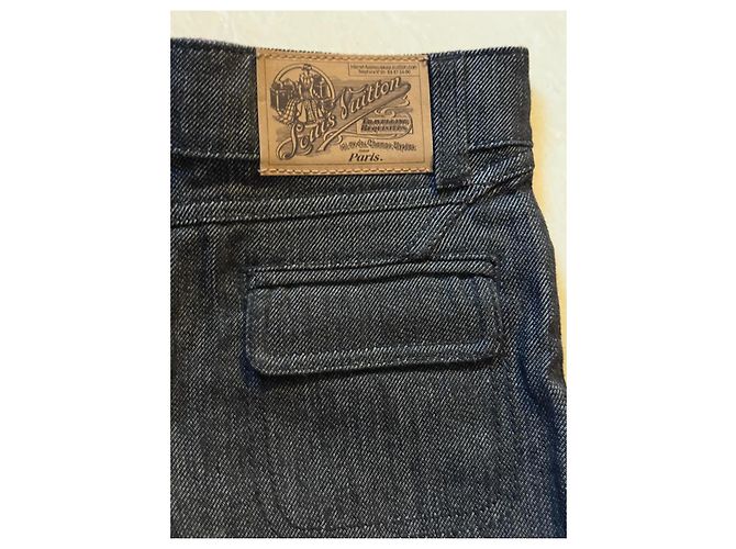 Louis Vuitton Takashi Murakami Monogramm Denim Shorts Schwarz 6 Jahre - Ansicht 6