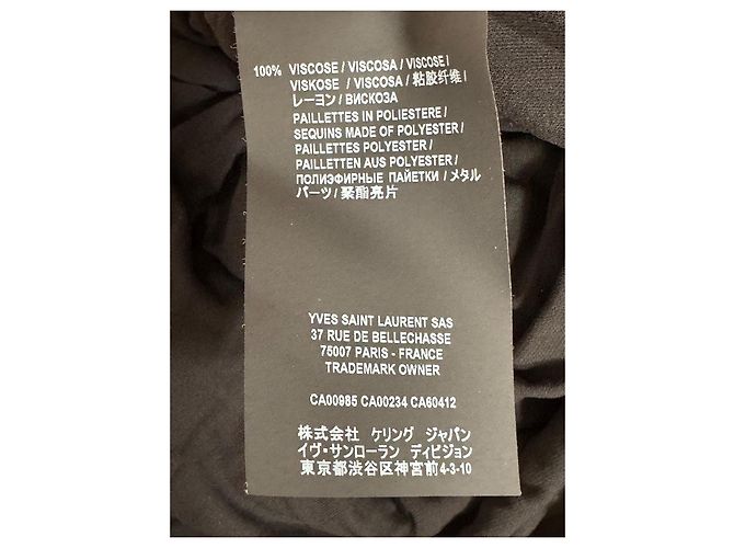 Saint Laurent Paillettenkleid schwarz - Ansicht 14