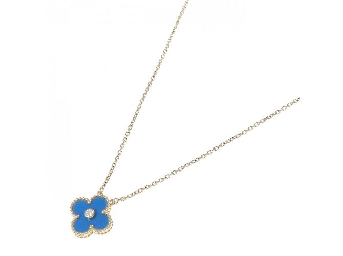 Vintage Alhambra Halskette von Van Cleef & Arpels Golden - Ansicht 2