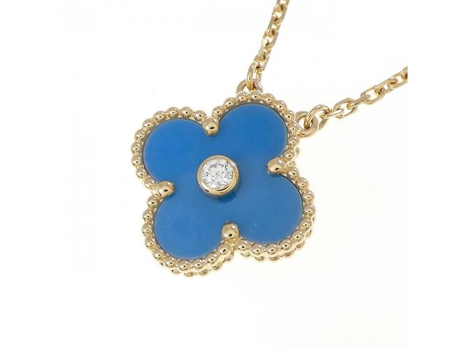Vintage Alhambra Halskette von Van Cleef & Arpels Golden - Ansicht 3