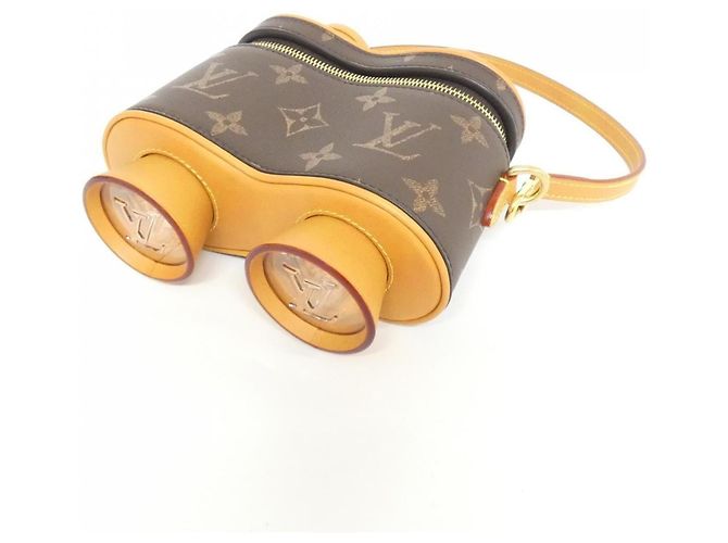 Louis Vuitton Monogram Leder Pinoculas Schultertasche Braun - Ansicht 3